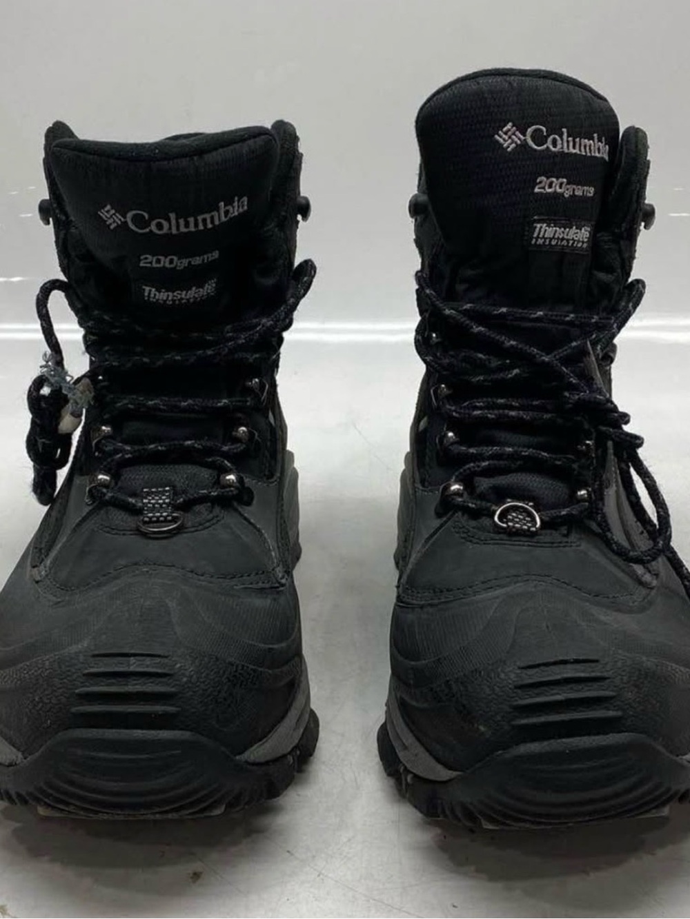Columbia Black Heavy-Duty Insulated Lace-Up Boots